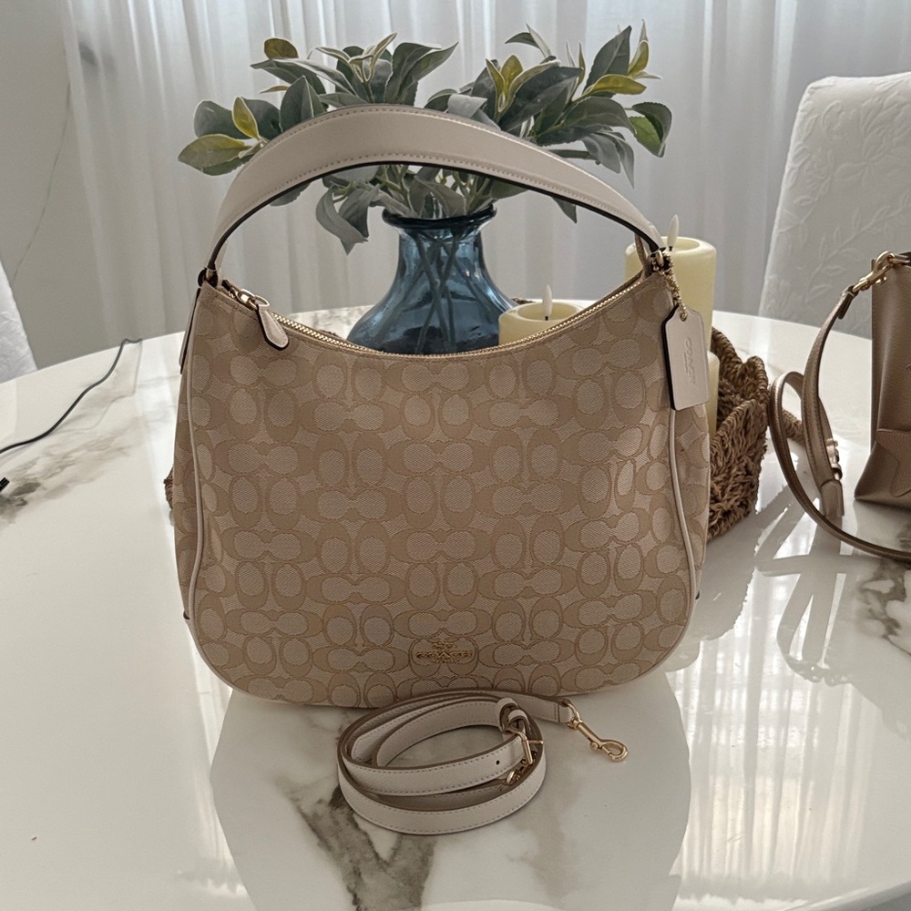 Coach Beige Shoulder Bag